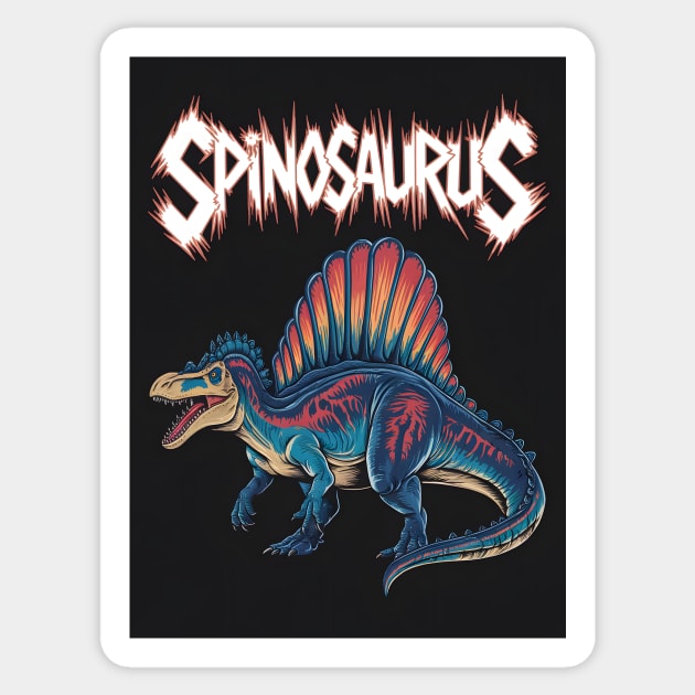 Spinosaurus Dinosaur Sticker by animegirlnft